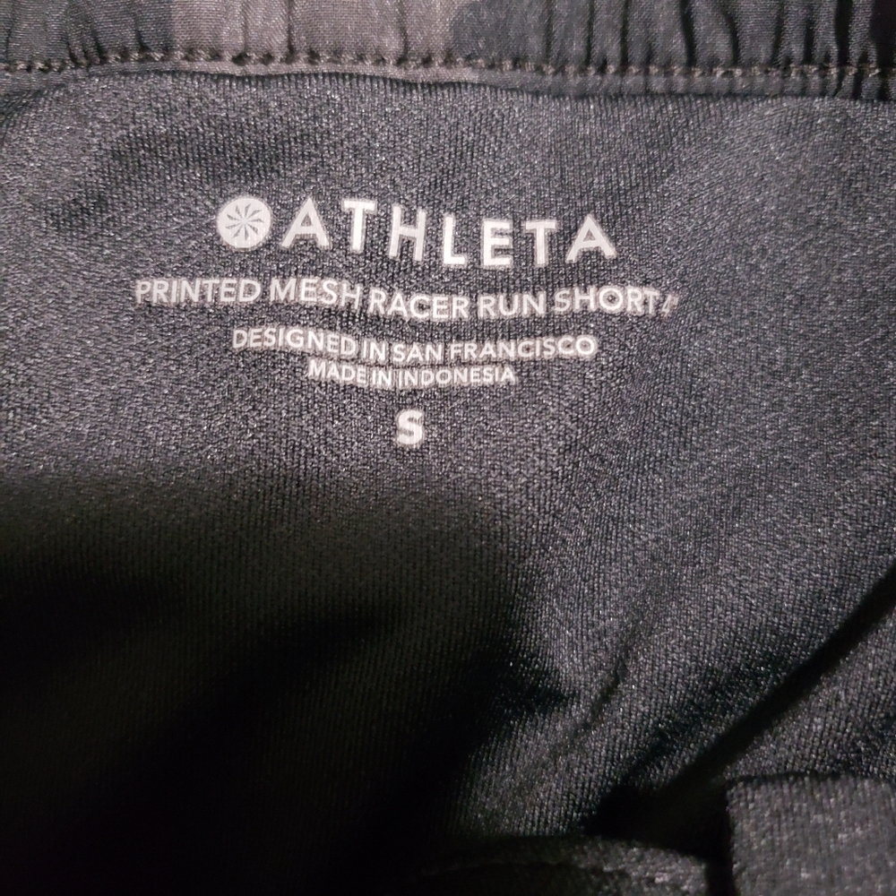 Athleta Black and Gray Athletic Shorts with Camouflage Design...size:S - Picture 10 of 10